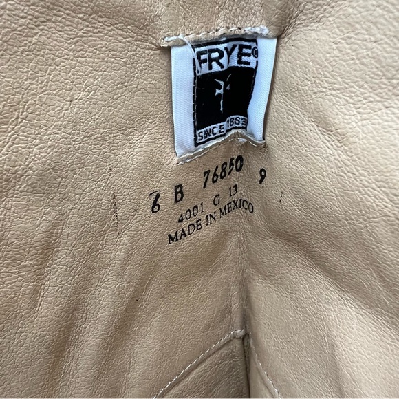 $378 Frye Phillip Harness Riding Boots Black Leather 15.5” Tall 76850 Size 6 B - Picture 11 of 13